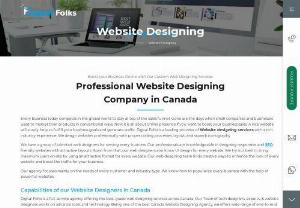 Best Web Design Company in Canada - In this digital-centric world, everyone looks for attractive, eye-catching, and user-friendly websites. The best website design services that are provided by Digital Folks are scalable and SEO-optimized. Standing as the top performer in the industry, we are a website design company in Canada known for secure, reliable, and high-performance website generation. You can create a website with us according to your business goals and the expectations that you have.