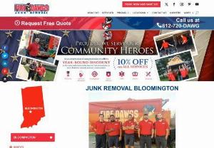 Fire Dawgs Junk Removal Bloomingotn - Fire Dawgs Junk Removal is a veteran and firefighter owned company that specializes in junk hauling, clean outs, demolition, and labor only moving in Bloomington & the surrounding areas.