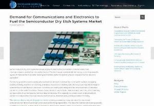 Demand for Electronics to Fuel the Semiconductor Dry Etch Systems Market - The semiconductor dry etch systems market is estimated to grow to US$22.019 billion by 2029. The semiconductor dry etch systems market is experiencing growth spurred by the rising demand for advanced semiconductors and electronic devices. Explore additional details by visiting our website. 