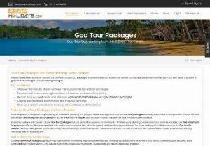 Exploring the Allure of Goa: A Comprehensive Guide to the Perfect Tour Package - If you&#039;re dreaming of sun-kissed beaches, vibrant culture, and mouthwatering cuisine, then Goa is the perfect destination for your next getaway. Nestled on the western coast of India, this charming state beckons travelers with its laid-back atmosphere and myriad attractions. From pristine beaches and ancient forts to lively nightlife and delectable seafood, Goa has something for everyone. In this guide, we&#039;ll delve into the allure of Goa and help you choose the perfect...