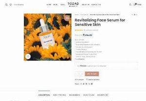 Revitalizing Face Serum for Sensitive Skin - Experience the epitome of indulgence with Tozad Beauty’s Revitalizing Face Serum for Sensitive Skin . Dermatologist tested and carefully curated, this Face Serum for Sensitive Skin  is designed to lavish your skin with the ultimate nourishment and care. The lightweight, quick-absorbing formula boasts a powerful blend of natural ingredients, working harmoniously to deeply hydrate, soothe, and rejuvenate your complexion.