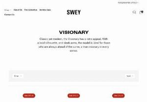 Visionary – Swey Collective - Classic yet modern, the Visionary has a retro appeal. With a bold silhouette, and sleek arms, the model is ideal for those who are always ahead of the curve, a true visionary in every sense.