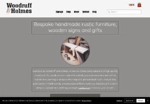 Woodruff & Holmes Ltd - We design and make rustic wooden furniture from reclaimed wood. We also offer personalisation, carving and sign making. Contact us for custom design.