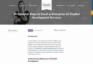 Elevate Your Strategy: Cutting-Edge Techniques for Enterprise AI Chatbot Development Services - Discover the blueprint for success in Enterprise AI Chatbot Development Services with our proven steps. Craft excellence and achieve unparalleled results with our strategic approach, ensuring your chatbots stand out in the competitive landscape.