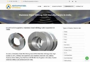 Stainless Steel Slitting Coil Manufacturers in India - We are manufacturers, suppliers and exporters of high quality stainless steel slitting coil, ss slit coil, hot rolled slit coils, cold rolled slit coils in Mumbai, India.