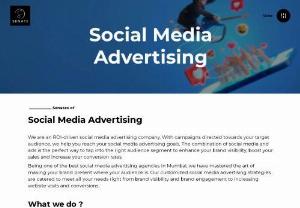 Social Media Advertising Agency in Mumbai | Senate Marketing - As a results-oriented social media advertising firm, we specialize in driving ROI for our clients. Through meticulously crafted campaigns tailored to your target audience, we excel in achieving your social media advertising objectives. By leveraging the power of social media platforms and strategic ad placement, we facilitate enhanced brand visibility, heightened sales figures, and amplified conversion rates. Our approach seamlessly integrates social media and advertising, ensuring...