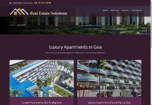 Bhutani Luxury Apartments In Goa - Are you looking for the luxury Apartment in Goa? Then contact Real Estate Solutions, here you can purchase a Bhutani luxury apartment in Goa. We have luxury villas in Goa at affordable prices. Contact us at 97175 07969. 