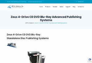 Zeus 4-Drive CD DVD Blu-ray Advanced Disc Publishing Systems - Zeus 4-Drive CD DVD Blu-ray Standalone Disc Publishing System. This advanced solution from Zeus delivers exceptional performance and versatility for all of your disc publishing needs.