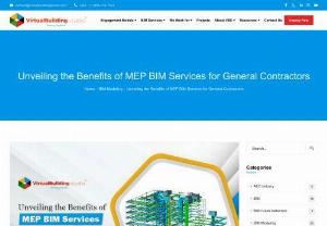 Unveiling the Benefits of MEP BIM Services for General Contractors - MEP BIM services are one such provision that is imperative to the building construction process and catalyzes the MEP coordination and on-site execution for contractors. Integrating these services can facilitate MEP BIM coordination for contractors and reduce the susceptibility to manufacturing and installation challenges.