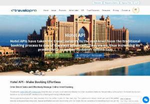 Hotel API - Travelopro offers easy to use and user-friendly Hotel API for the global travel industry. Our Hotel API has been designed to cover all real-time requirements of small-medium travel agents and guests, once it is integrated into your website, it will allow your clients and your travel business access to a great variety of services.