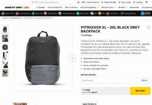 Buy the latest 91Trekker XL - 20L Black Grey: Backpack by Ninety One Cycles - Introducing the 91Trekker XL - 20L Black Grey Backpack by Ninety One Cycles. With its spacious compartments, this backpack is perfect for urban adventures or outdoor escapades. Carry your essentials in style and comfort wherever you go.