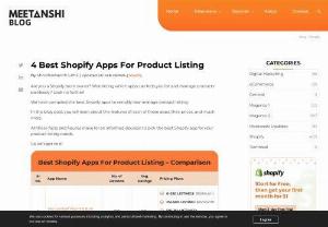 4 Must-Have Shopify Apps for Streamlining Product Listings - In the bustling world of e-commerce, managing product listings efficiently is key to staying ahead of the competition. Shopify, one of the leading e-commerce platforms, offers a plethora of apps to simplify the process. From optimizing product images to automating inventory updates, these apps can significantly enhance your store&#039;s performance. Here are four top-rated Shopify apps tailored to streamline your product listing process 