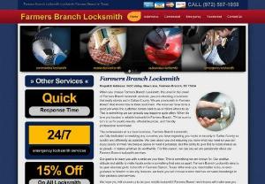 Farmers Branch Locksmith - Anytime you need a locksmith in Farmers Branch, you can rely on the services of Farmers Branch Locksmith. We are here for you any time of the day, morning, noon or night. There are lots of reasons to call on the services of an automotive, commercial and residential locksmith service. If you need a reliable and affordable locksmith service, you can count on us at Farmers Branch Locksmith. We have a team of the most skilled locksmiths in Farmers Branch working with us.