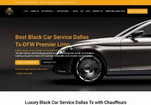 Black car service Dallas TX- DFW PREMIER LIMO - DFW PREMIER LIMO'S Black Car Service Dallas TX offers luxury and convenience for discerning travelers. This premium transportation service stands out with sleek, black vehicles driven by professional chauffeurs. Whether you're a business executive, tourist, or a local looking for a stylish ride, Black Car Service Dallas TX ensures a first-class experience. With a reputation for punctuality, comfort, and reliability, they excel at airport transfers, corporate events,...