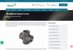Threaded Equal Cross Exporters in India - ASME B16.11 Threaded Cross, utilized for giving improvement free and control free fixing in any preparation or tubing association. The Stainless Steel Threaded Equal Cross could have one channel and three outlets, or their sounds and one outlet. The pack over the power source and channel can be something practically indistinguishable and can excessively be shifting.