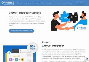 ChatGPT Integration services - At Deligence Technologies, we specialize in seamlessly integrating the power of GPT into your existing products and services. Our expertise extends to custom application development, to ai Chatbot development and chatgpt integration services.