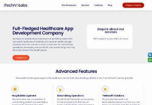 The Top-Notch Healthcare App Development Company in California, USA | iTechnolabs - Are you trying to find the top-notch Healthcare app development company in California, USA? Look no further than iTechnolabs the most reputed healthcare app solution provider company worldwide. We offer cutting-edge apps that have much potential to fulfill the entire needs of healthcare service providers. Go with iTechnolabs to stay ahead in healthcare technology trends.