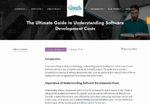 Mastering Software Development Costs: The Ultimate Guide - Dive deep into the world of software development costs with this comprehensive handbook. Discover invaluable insights and strategies for accurately estimating, budgeting, and managing expenses throughout your project lifecycle. From understanding pricing models to optimizing resources, unlock the secrets to successful cost management in software development.