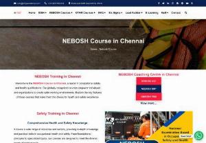 NEBOSH Course in Chennai - Are you searching for the NEBOSH Course in Chennai on the Internet? M2Y Global Academy, one of the world-class training providers of NEBOSH courses, is located in Chennai. The NEBOSH Health and Safety at Work Award gives a best practice introduction to work environment health, safety, and risk that is relevant to all industry areas.   