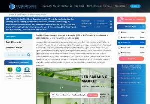 LED Farming Market Size &amp; Share: Industry Report, 2024 -&nbsp;2029 - The LED farming market is gaining momentum as a revolutionary approach to sustainable agriculture. Utilizing light-emitting diodes (LEDs), this innovative method offers precise control over light spectrum, intensity, and duration, optimizing plant growth and yield.