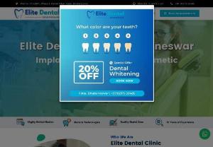 Elite Dental Clinic Bhubaneswar - Elite Dental Clinic, located in Patia, Bhubaneswar, is a multi-speciality dental clinic owned by Dr. Smruti Nanda Mahapatra, MDS, a highly accomplished dentist specializing in Prosthetic, Implant, Restorative, and Cosmetic Dentistry. Our clinic provides a comprehensive range of dental treatment procedures.
