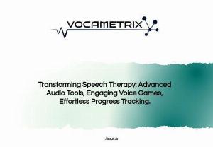 Vocametrix - Development of voice controlled games and speech analysis web platform for speech therapists.