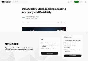 Data Quality Management: Ensuring Accuracy and Reliability - Data Quality Management (DQM) is a critical process that organizations employ to enhance the quality of their data.