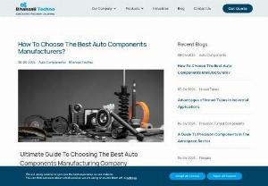 How To Choose The Best Auto Components Manufacturers? - When selecting auto components manufacturers, prioritize quality, reliability, and reputation. Look for companies with a proven track record of delivering durable and high-performance parts. Consider factors like certifications, production capacity, and adherence to industry standards. Additionally, seek feedback from other clients and assess their technological capabilities.