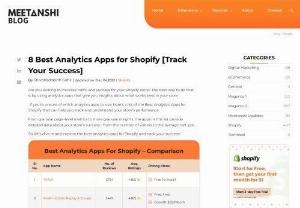 Top Analytics Shopify Apps to Track Your Progress - Are you eager to witness a surge in traffic and success for your Shopify store? Well, there&#039;s a powerful tool at your disposal: analytics apps. These handy applications provide valuable insights into what&#039;s working best within your store. Need help figuring out where to begin? Fear not! We&#039;ve compiled a list of the finest Analytics Apps for Shopify, designed to help you understand and track your store&#039;s performance. 
