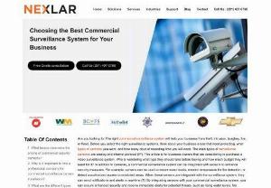 security camera installation houston - Nexlar specializes in end-to-end commercial security solutions for businesses in Houston, TX. Our expert consultants leverage advanced technology to craft security strategies that address your specific concerns.