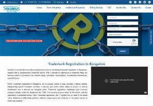 Trademark Registration in Bangalore | Online trademark registration in Bangalore | Trademark registration online in Bangalore | Solubilis - Get trademark registration in Bangalore. Solubilis offers logo registration, brand name, trademark registration online, trademark filing at affordable cost,Quick Online process. Get Online Trademark registration in Bangalore!