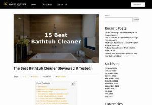 Top 10 Best Bathtub Cleaners for a Sparkling Bathroom - Transform your bathroom into a sanctuary of cleanliness with our curated list of the top 10 best bathtub cleaners. Our selection features a range of highly effective cleaners, from powerful sprays to gentle yet efficient solutions, suitable for various types of bathtub surfaces.