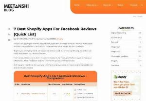 Enhance Your Shopify Store with these 7 Must-Have Facebook Reviews Apps - In the ever-evolving landscape of e-commerce, customer reviews hold immense power. They can make or break a sale, influence trust, and shape brand reputation. 
