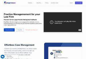 Bright Return - BrightReturn Transforms legal practice management for individuals and teams, enhancing efficiency and productivity through streamlined operations tailored for the modern legal professionals.