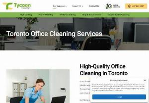 Office Cleaning Services Toronto - Experience top-notch cleanliness and professionalism with Tycoon Cleaning's Office Cleaning Services in Toronto. Our expert team meticulously cleans and sanitizes your workspace, ensuring a pristine environment for productivity and well-being. With tailored cleaning solutions and eco-friendly practices, we guarantee a spotless office that impresses clients and boosts employee morale. Trust Tycoon Cleaning for unparalleled service and a sparkling workplace every time.