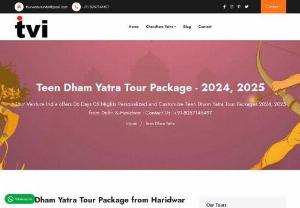 Teen Dham yatra tour package - Teen Dham Yatra refers to a pilgrimage journey that covers three out of the four Chardham destinations in Uttarakhand, India. The three sacred sites included in the Teen Dham Yatra are Yamunotri, Gangotri, and Kedarnath. Here's what you might expect from a Teen Dham Yatra tour package: