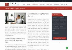 Customs Clearing Agent UK - Efficient Customs Clearing Agent UK Services at 121 Air Sea Cargo - Simplify your customs clearance process with our expert assistance. As a leading customs clearing agent in the UK, we ensure seamless import and export procedures for your goods. Visit our custom clearing agent landing page for reliable solutions tailored to your needs. Trust us for all your Customs Clearing Agent UK requirements.