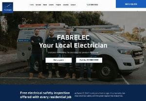 FabreLEC - Hire a Local Electrician for Installation and Maintenance! Fabrelec is a leading supplier of trusted local electrician for private and commercial electrical installation, upkeep, and maintenance services. Contact us for commercial and residential electrical security, and data installation services. We cater to all types of private and corporate electrical work, LED lights installation, audio-visual wiring and upgrades, security and smoke alarms, or data cable installation, repair.
