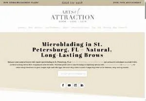 Screenshot of Arts of Attraction - Discover expertly shaped, fuller brows with our skilled artists