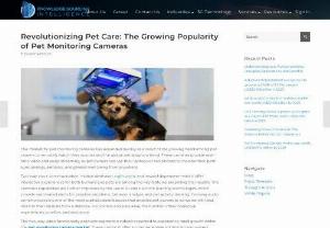 Revolutionizing Pet Care: The Growing Popularity of Pet Monitoring Cameras - The pet monitoring camera market is estimated to grow to US$160.914 million by 2029. The pet monitoring camera market has experienced rapid expansion due to the increasing demand from pet owners who seek remote monitoring capabilities for their animals, alongside the global trend of pet adoption. Access more detailed information by visiting our website. 