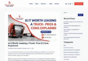 Is It Worth Leasing a Truck- Pros & Cons Explained - If you are in the trucking business, you may be looking to expand your operations and productivity by adding a new truck to your inventory. Rather than buying a truck that may not be feasible for your financial condition, leasing is the best choice. Before you decide to opt for truck leasing, you must be aware of its benefits and drawbacks. Leasing a truck can vary depending on your demands and situation.