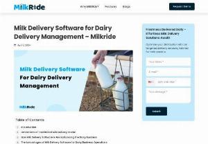 Milk Delivery Software for Dairy Delivery Management - Optimize dairy delivery management smoothly with our innovative milk delivery software, with expert support for streamlined operations and enhanced efficiency.