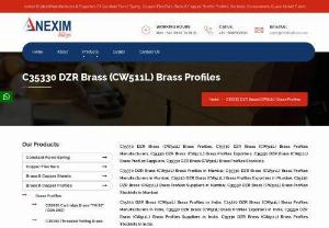 C35330 DZR Brass (CW511L) Brass Profiles Manufacturers - Cu-Zn alloys containing more than 15% Zn are susceptible to a dealloying process called Dezincification where the selective removal of Zn leaves a relatively porous and weak layer of Cu and Cu oxide. Corrosion of a similar nature continues beneath the primary corrosion layer resulting in gradual replacement of sound brass by weak, porous copper. Unless arrested this corrosion mechanism eventaully penetrates the metal, weakening it structurally and allowing liquids or gasses to leak...