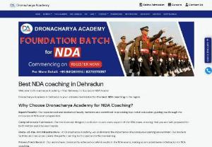 NDA Coaching in dehradun - Nestled in the scenic surroundings of Dehradun, Dronacharya Academy is a leading example of NDA (National Defence Academy) coaching. We take great satisfaction in providing extensive and customized coaching programs that are intended to unlock each student's full potential. Our history is built on fostering aspirants and assisting them in being successful in the armed forces.