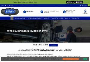 Wheel Alignment Blaydon - Keep your wheels in perfect alignment and ensure a smooth and safe ride with our perfect Wheel Alignment Blaydon. Choose Walbottle Tyre Services for exceptional results. For more information visit our website.