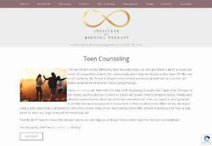 Teenage Counseling - The Institute of Mindful Therapy Inc is a holistic mental health practice dedicated to supporting the entire person. To us, that means mind, body, and soul. We specialize and thrive on treating the entire spectrum of mental health and wellness issues.