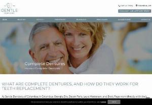 Complete Dentures Columbus, GA - Learn about complete dentures for teeth replacement in Columbus, GA. Restore your smile's appearance and function with high-quality acrylic dentures.