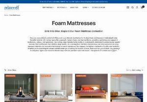 Best Memory Foam Mattress in India | Foam Mattress Near Me | relaxwell - Buy Memory Foam Mattresses in Hyderabad, India for a good sleep online at the best price on Relaxwell Mattresses & PU Foam. Our Foam mattress for bed comes with a free mattress protector. Shop Now