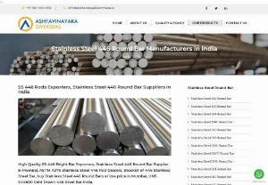 Stainless Steel 446 Round Bar Dealers - We are wholesale dealer and suppliers of stainless steel 446 round bar, rods, threaded bar, forged bar, hot rolled and cold rolled bar in Mumbai, India.