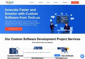 Custom Software Development Company - Are you looking for a customized software solution that is tailored to meet the unique needs of your business? Look no further than Tech.us! Our team of experts will manage everything from ideation to launching your unique software solution that seamlessly adapts to your project requirements. We offer a comprehensive range of services that are designed to help turn your ideas into a reality and grow your business. So why wait? Explore our services today to transform your business!